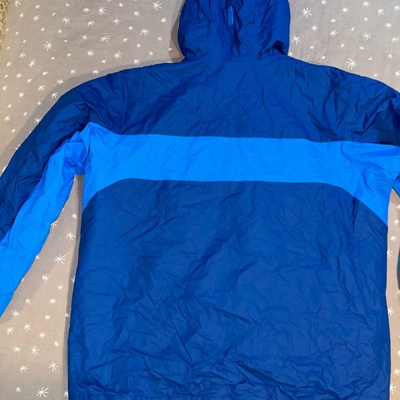 COLUMBIA MENS XXL THERMAL COIL BLUE WINTER JACKET COAT - Picture 4 of 4